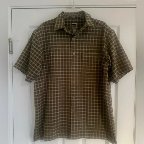 Men’s The North Face Short Sleeve Button‎ Down Shirt. Size Large. - Picture 1 of 8